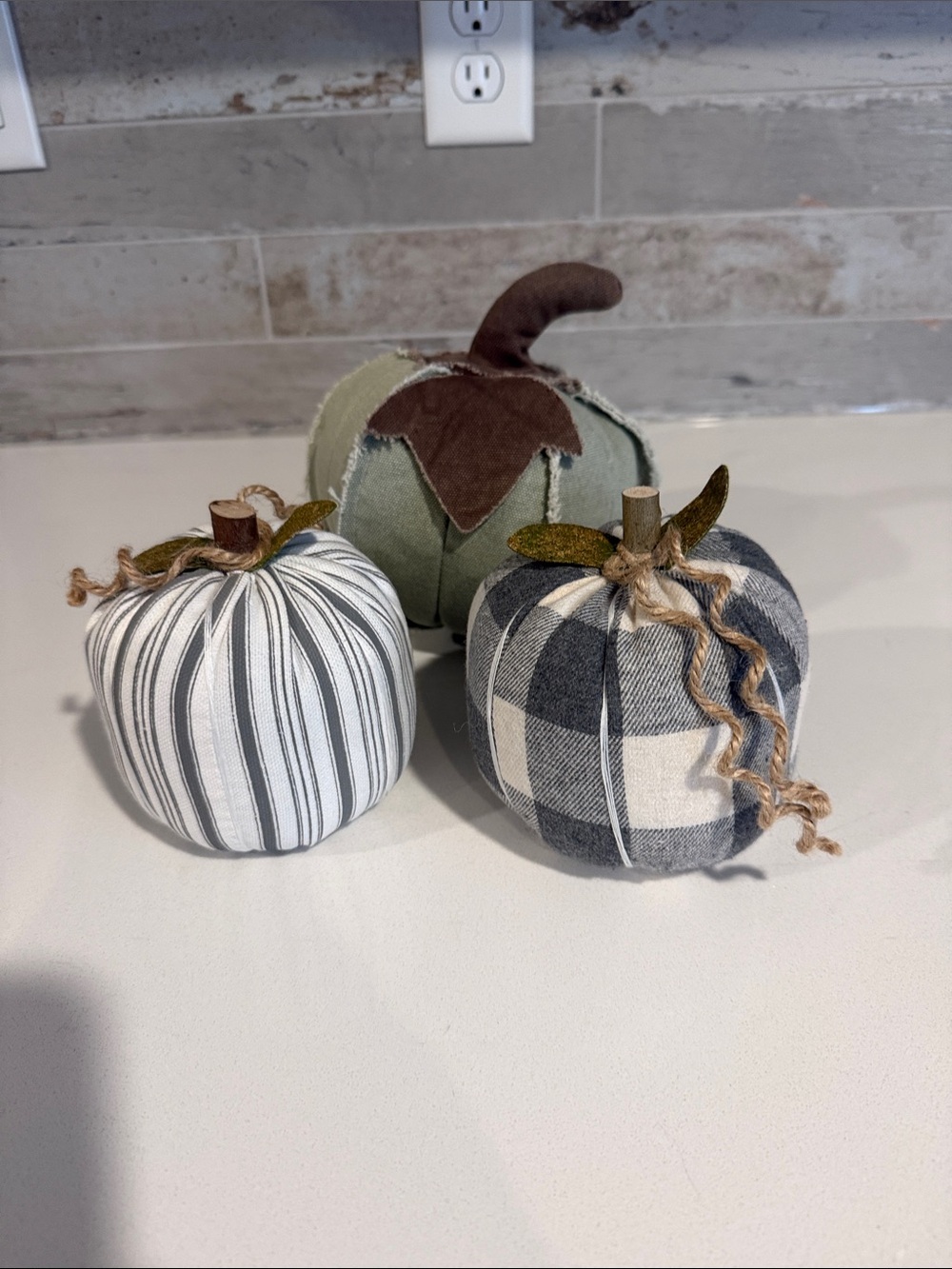 Fabric Pumpkin Set - Home Holiday Decor